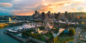 Aerial view of Montreal