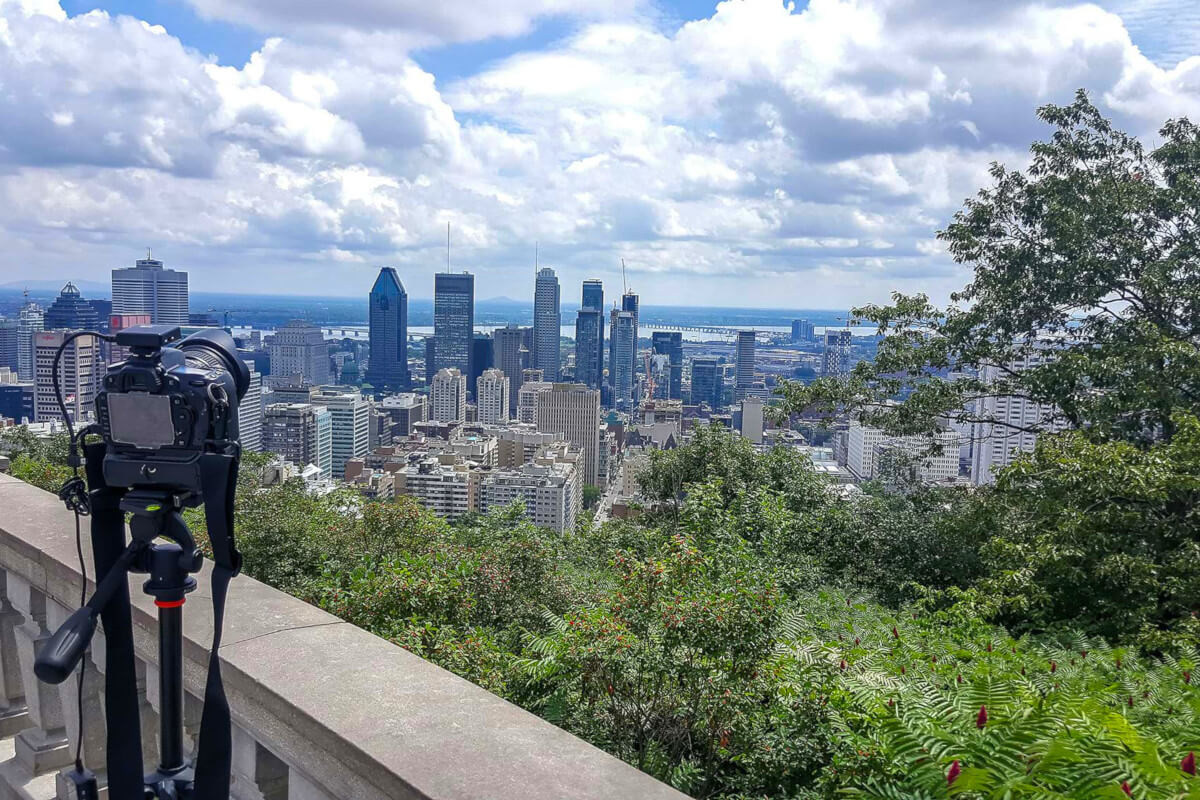 Skyline of Montreal from Mont Royal