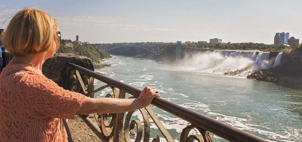 Viewing the falls