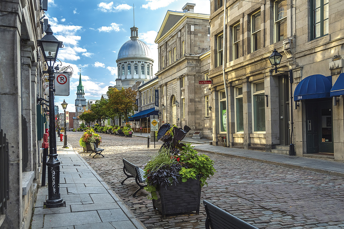 A street in Old Montreal