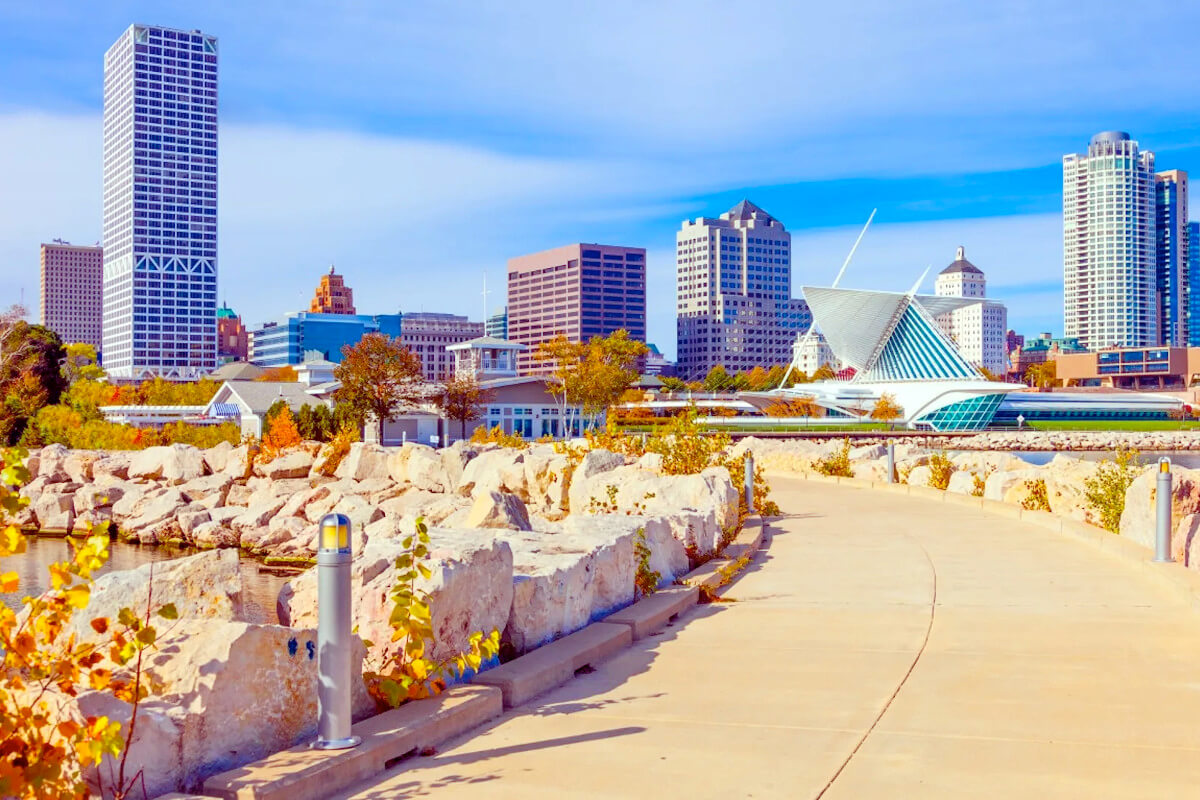 Lakefront in Milwaukee, Wisconsin