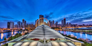 Navy Pier with Chicago's skyline